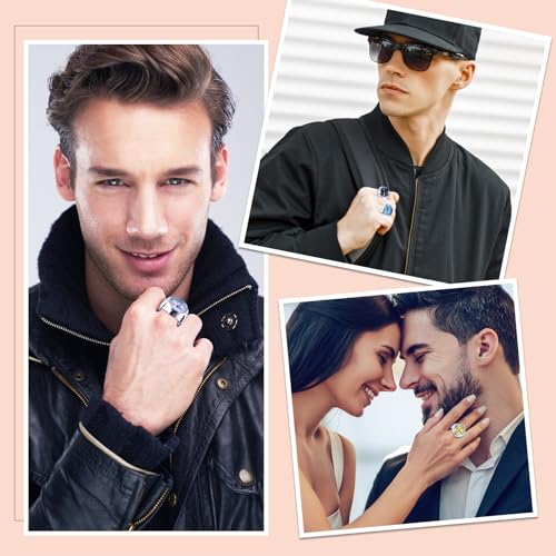 landical 10 pcs finger watches ring for women men adjustable clock rings bulk creative elastic round quartz finger ring watches