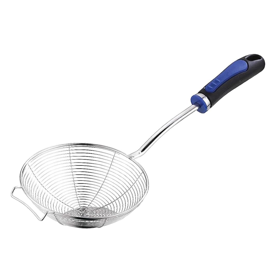 NSVL Blue Handle Frying Strainer DEEP Fry/MESH Strainer/JHARA/Puri Strainer Wire Skimmer 1pc 15cm Diameter (B0CPT23S5H) Amazon Price History, Amazon Price Tracker