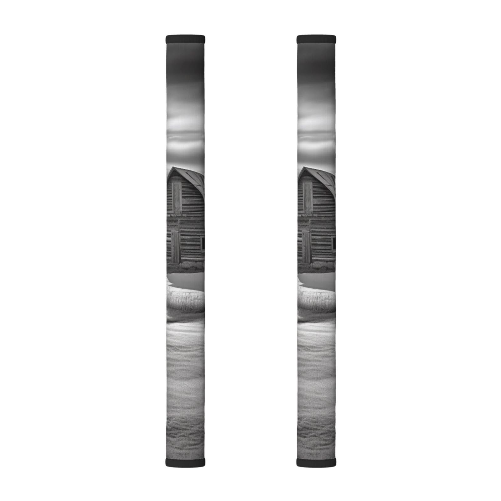 VGFJHNDF Refrigerator Door Handle Covers 2-Pack, Barn Black and White Printed Protect and Decorate for Fridge Ovens Dishwashers