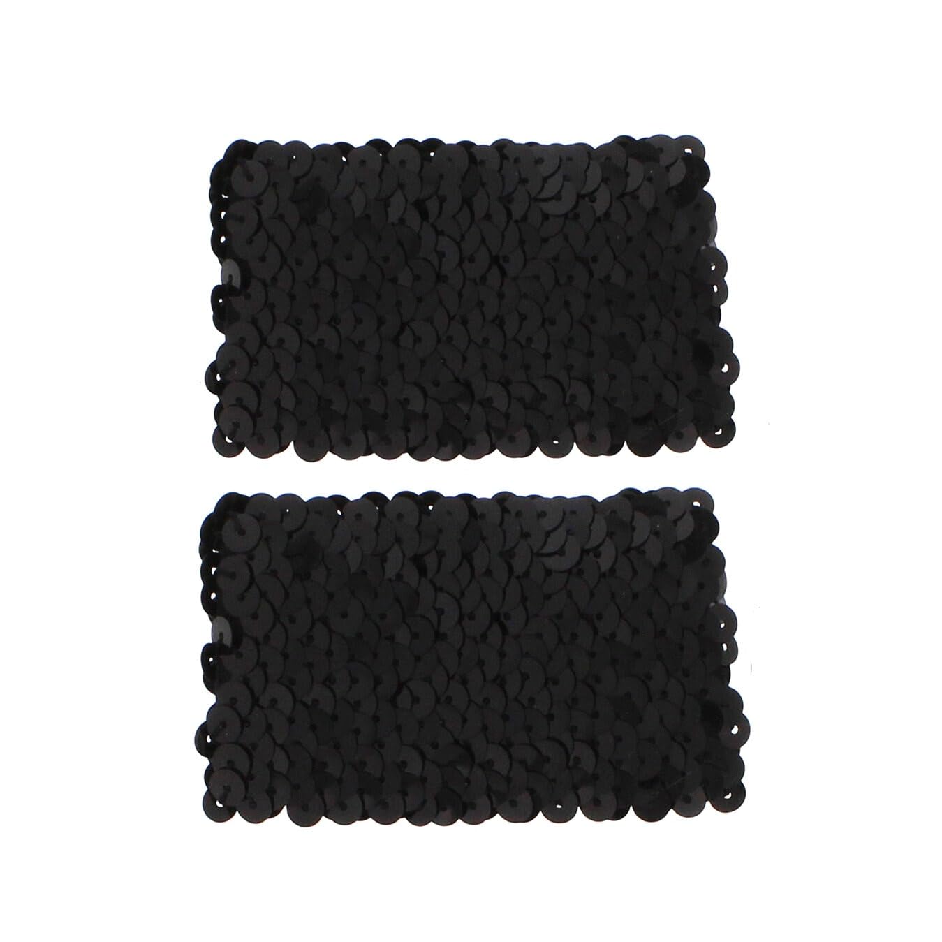 Zac's Alter Ego Pair of 5cm Wide Elasticated Sequin Wristbands-image-11