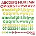 123 Stück Magnetische Buchstaben und Zahlen für Kinder mit Klein- und Großbuchstaben sowie Rechenzeichen zum Lernen des Englisches Alphabets, von Wörtern oder Mathematik (3 cm x 3,8 cm)