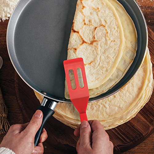 Mrs. Anderson’s Baking Mini Brownie Serving Spatula, 8-Inches X 1.5-Inches, Heat-Resistant Flexible Nonstick Silicone, Red #TOP4