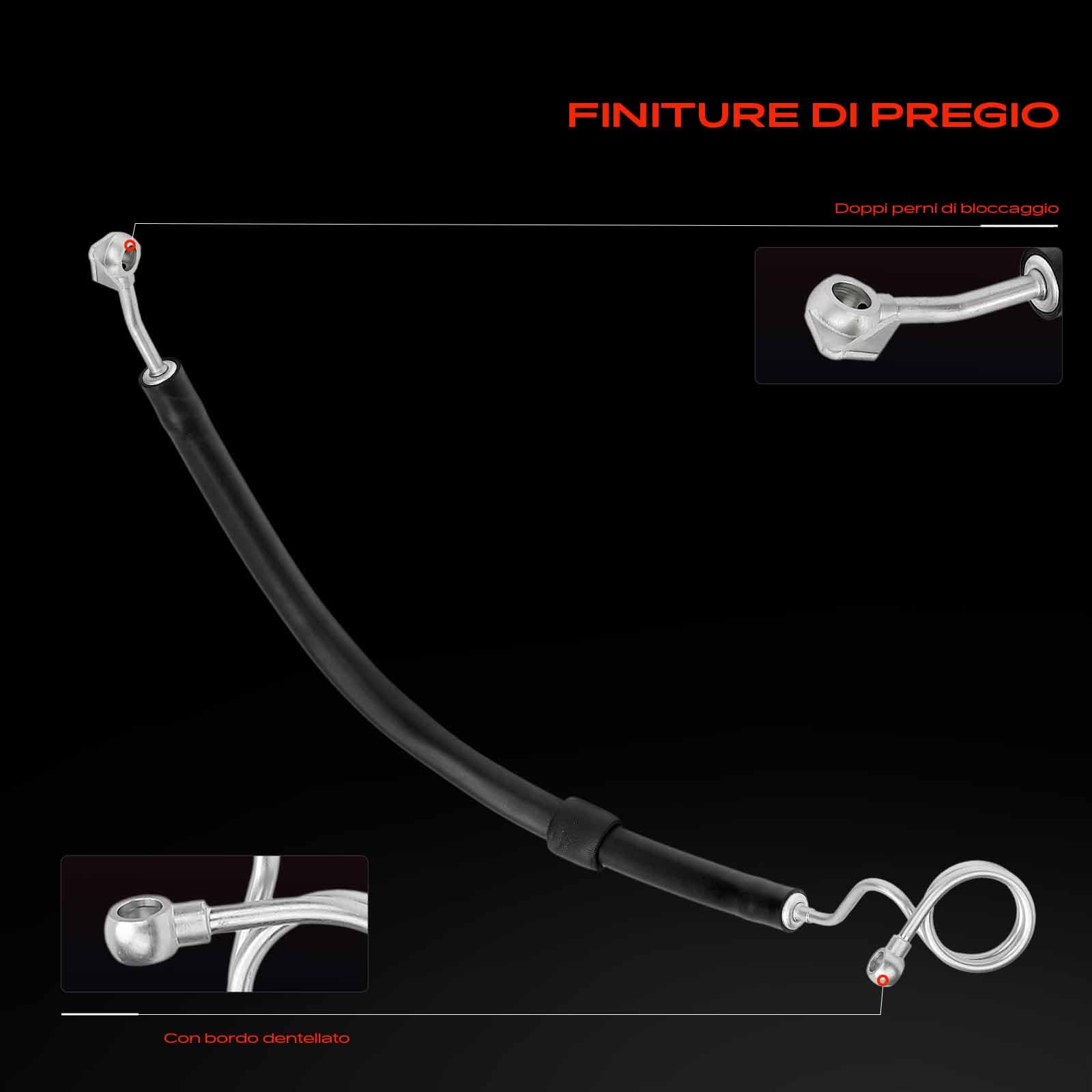Frankberg Servosterzo Tubo flessibile da Pompa idraulica Secondo Sterzo Compatibile con A4 8EC B7 A4 Avant 8ED B7 A4 Cabriolet 8HE Exeo 3R2 Exeo ST 3R5 Replace# 8E1422893DK