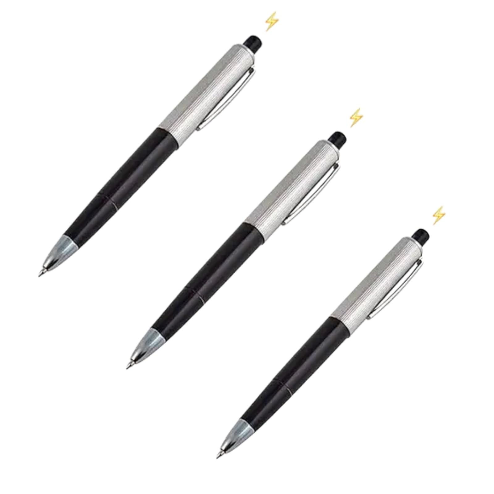 3Pcs Shock Pens - Shocking Pen Prank Electric Ballpoint Pen,Joke Toys Electric Shock Pens Trick Toys for Halloween Fool's Day Party Funny Game Adults,Fun Gag Gift for Friends and Family