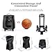 TBANVOO Smart Tennis and Padel Ball Machine - Intelligent Control, Adjustable Speed and Spin, Automatic Ball Feeding, and Multiple Serve Modes for Comprehensive Training,Black