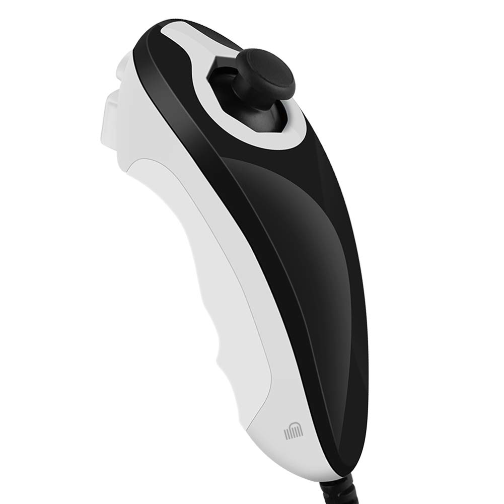 ameego GN-009RN DB Unique design Wireless Remote controller & Nunchuck Controller with Silicon Case and Wrist Strap for Nintendo Wii & Wii U & Mini Wii (Design-B Black)