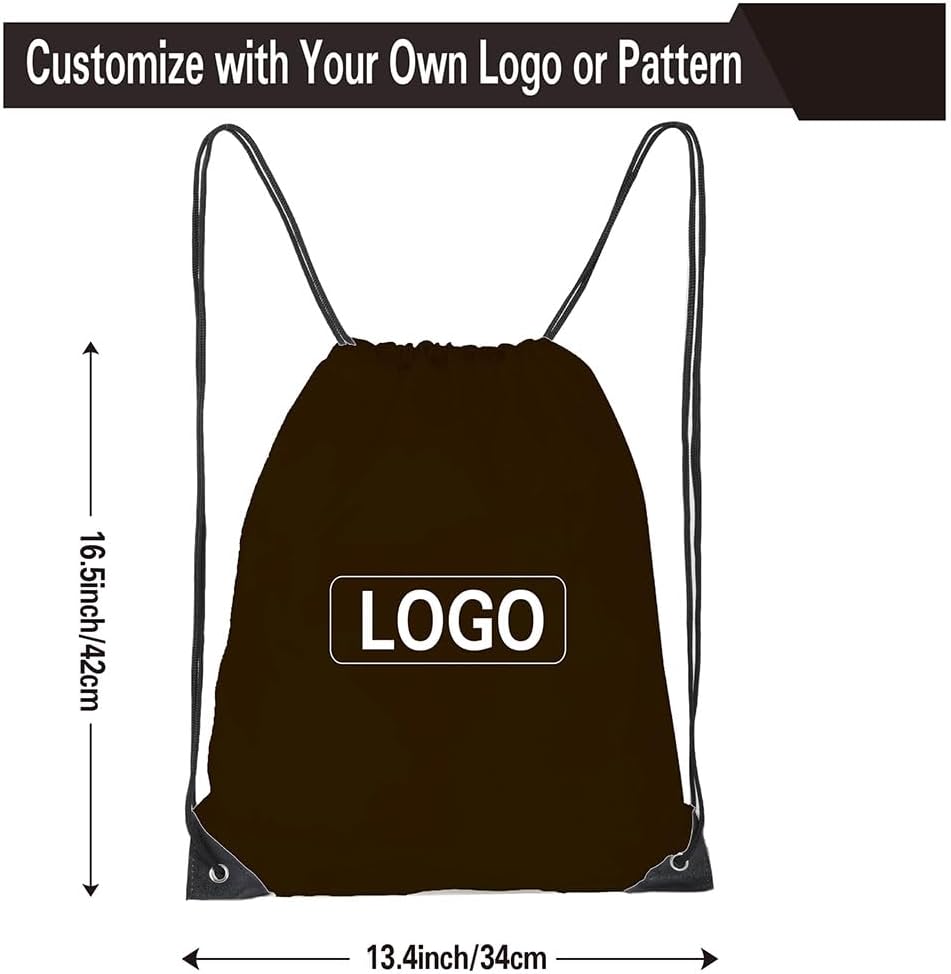 20 Pcs Drawstring Bags, Bulk Drawstring Backpack, Nylon Cinch Draw String Sport Bag, 10 Colors - Image 2