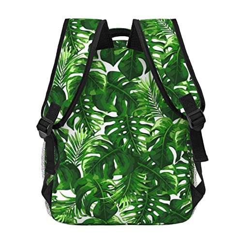 Sac d'école Monstera Deliciosa de qualité supérieure durable et confortable avec USB - 4