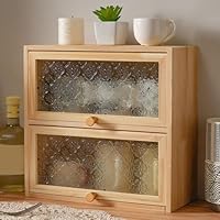 Amazon｜MJKQ9 食器棚 カウンター上収納 木製 30*13*29cm 2段