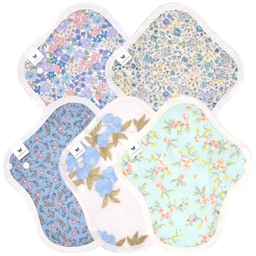 AENUANCE(エニュアンス) 布ナプキン おりもの用 生理用 吸水ナプキン 5枚 セット 厚手 吸水ナプキン 吸水 10cc S 防水なし AESH-5P-V10