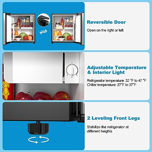 Walsh WSR17S5 Compact Refrigerator, Single Door Mini Fridge, Energy Efficient thumb #3