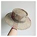 Designer French Elegant Women's Summer RB Letter Straw Hat Wide Brim Breathable Sun Protect Fashionable Beach Vacation Cap(0)