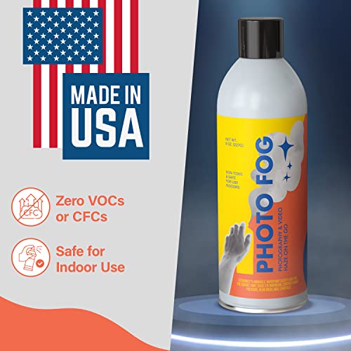 [2 Pack] Photo Fog Atmosphere Spray Made in the USA for Photographers & Filmmakers - Safe Fog Machine Alternative - Smoke in a Can - Haze in a Can - Smoke Bombs for Photography - 8oz Fog Spray Cans - Thumbnail 4