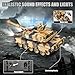 Supdex 1/24 RC Battle Tank Set, Remote Control US M1A2 Abrams and Chinese Type 99 Model Tank That Shoots for Kids and Adults, 2.4G Army Toy for Boys Age 6+ Year Old with Sound, Lights and Smoke