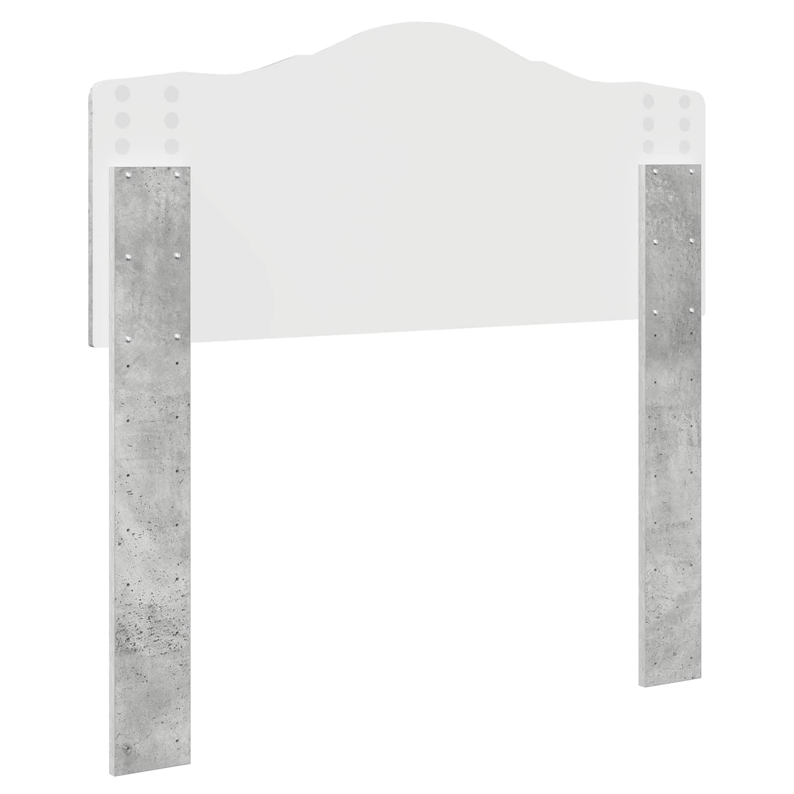 Testiera moderna in cemento grigio 80 cm in legno resistente letto testiera per camera da letto elegante cabecera de cama, facile da montare