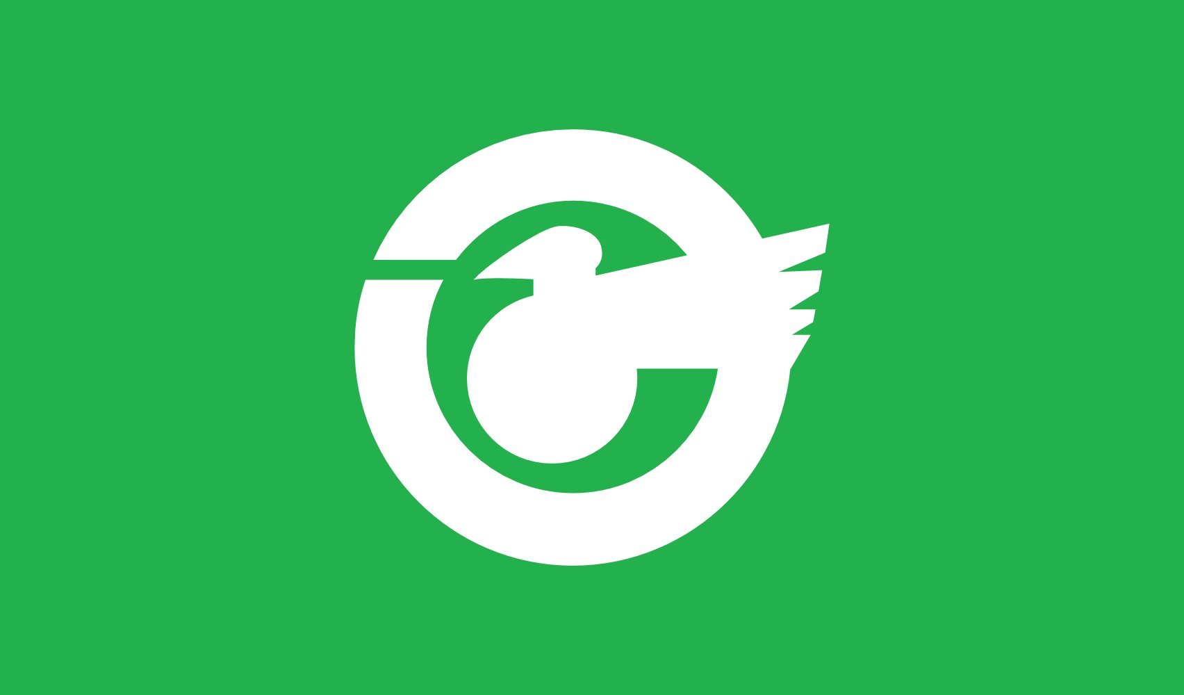 Drapeau Large Myōgata Gifu 1975–1992 de l'ancien village de Meiho pour collectionneur