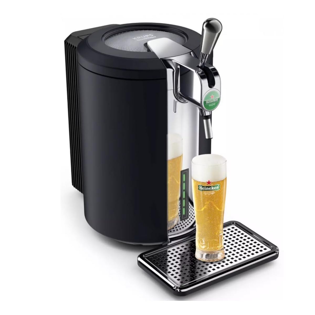 Krups Beertender Compact Ultimate, macchina per birra a pressione, schiuma e temperatura perfette, fusti 5 L, YY5603FD