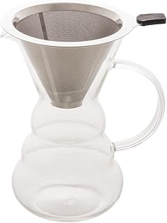 Lyor - cafeteira de vidro borossilicato com filtro em inox 500ml