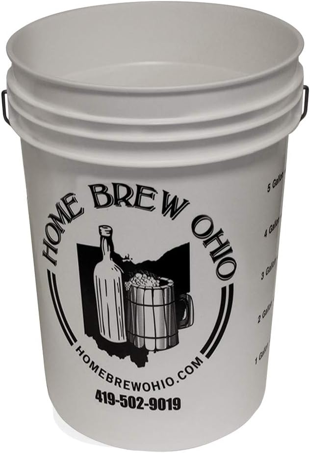 Home Brew Ohio 6.5 Gallon Fermenting Bucket Without Lid