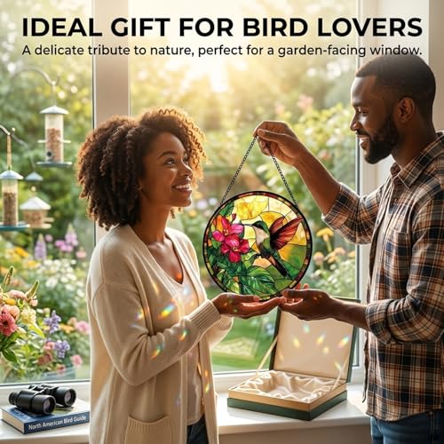 Hummingbird Acrylic Suncatcher Sun Catchers Indoor Window Gift for Mom 9.8" - Image 5