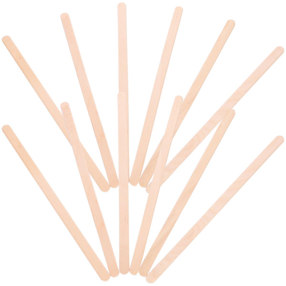 Amosfun Agitatori per Cocktail in Legno 140x6mm USA e Getta con Custodia di Carta, Palette per caffè Naturali Igieniche per Bar, Ristoranti e Caffetterie Confezione da 500 Pezzi