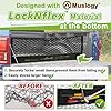 Muslogy Truck Bed Cargo Net Compatible with 2013-2025 Chevy Silverado & GMC Sierra 1500/2500HD/3500HD Accessories Storage Organizer Pickup Truck Bed Envelope Style Cargo Net with Heavy Duty Carabiners #1