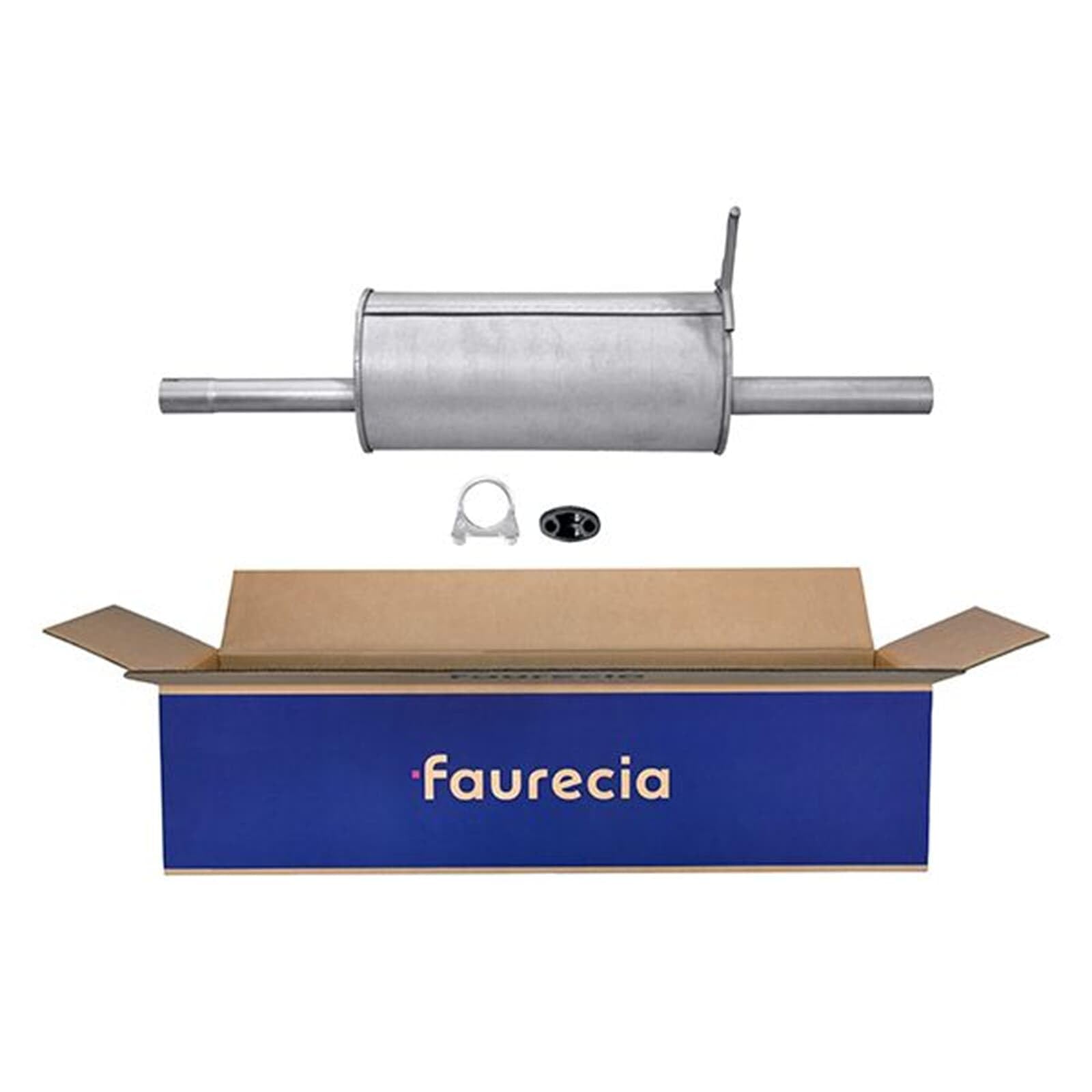 HELLA 8LD 366 028-131 Tłumik końcowy - Easy2Fit® Kit - z tyłu - jednoczęściowy - Komplet z elementami do montażu