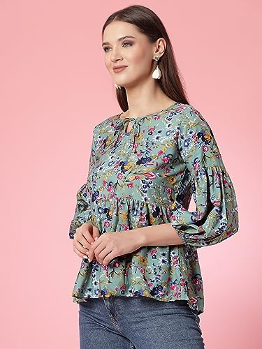 Image of OOMPH! Women's Floral Relaxed Fit Tunic Shirt