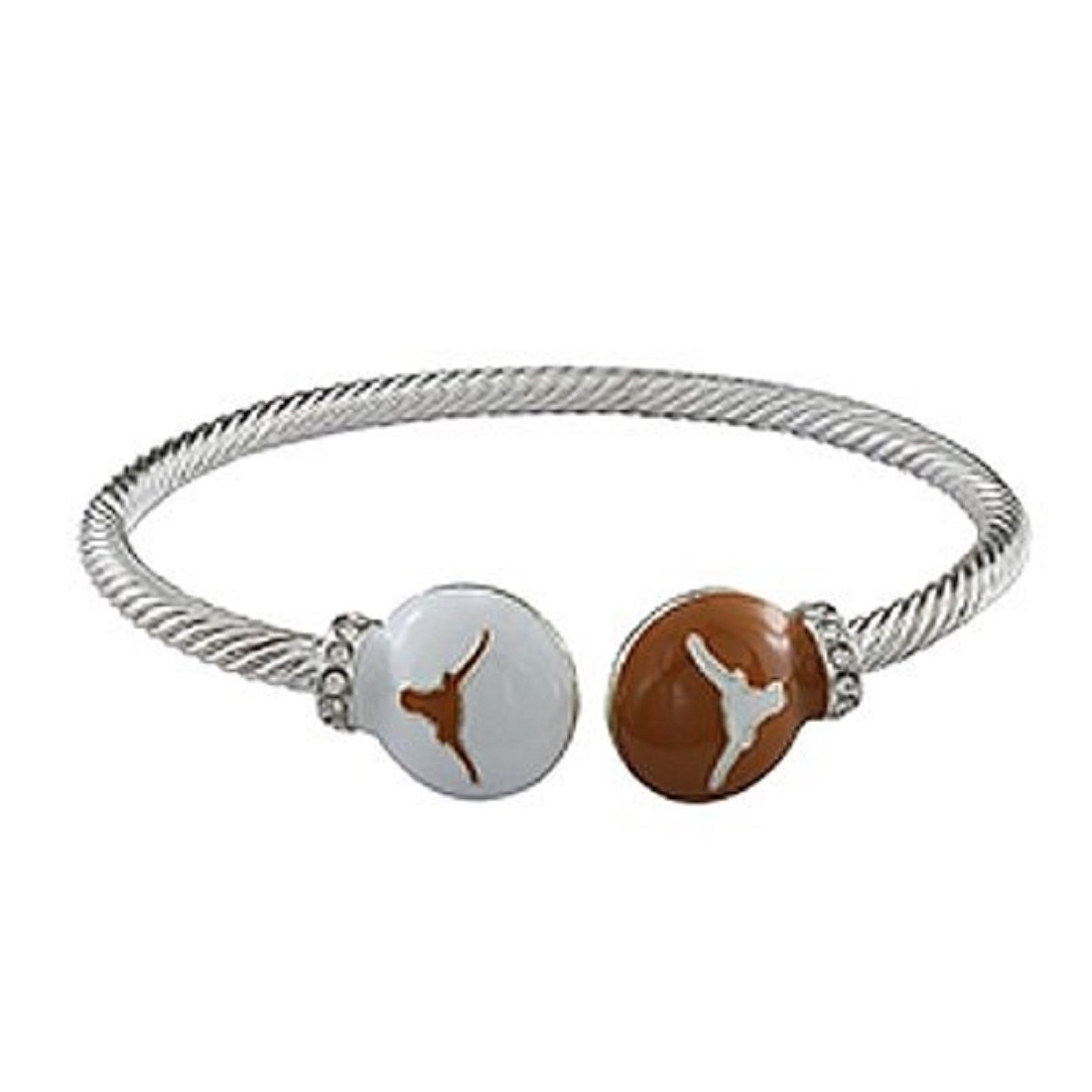 Texas Longhorns Brady Cuff Bracelet with Double Circle Logo