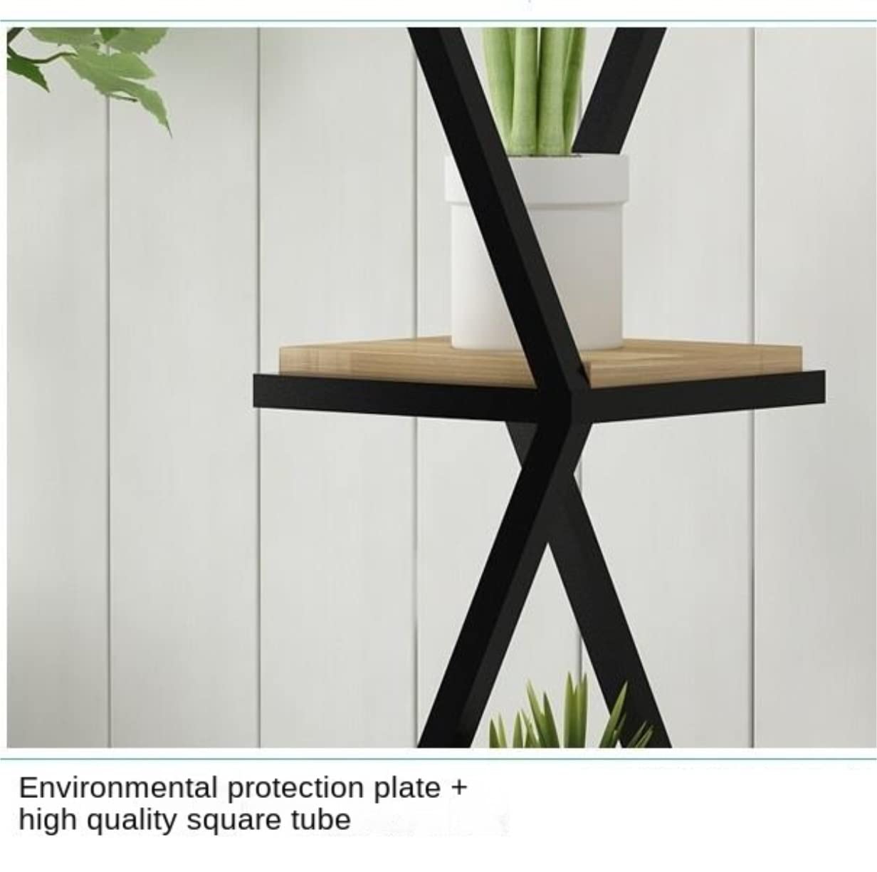 Porta Piante Art Floor Flower Stand per Piante Moderno Porta Fiori in Metallo Decorazione per Interni Interno(B,90 * 30 * 30cm)