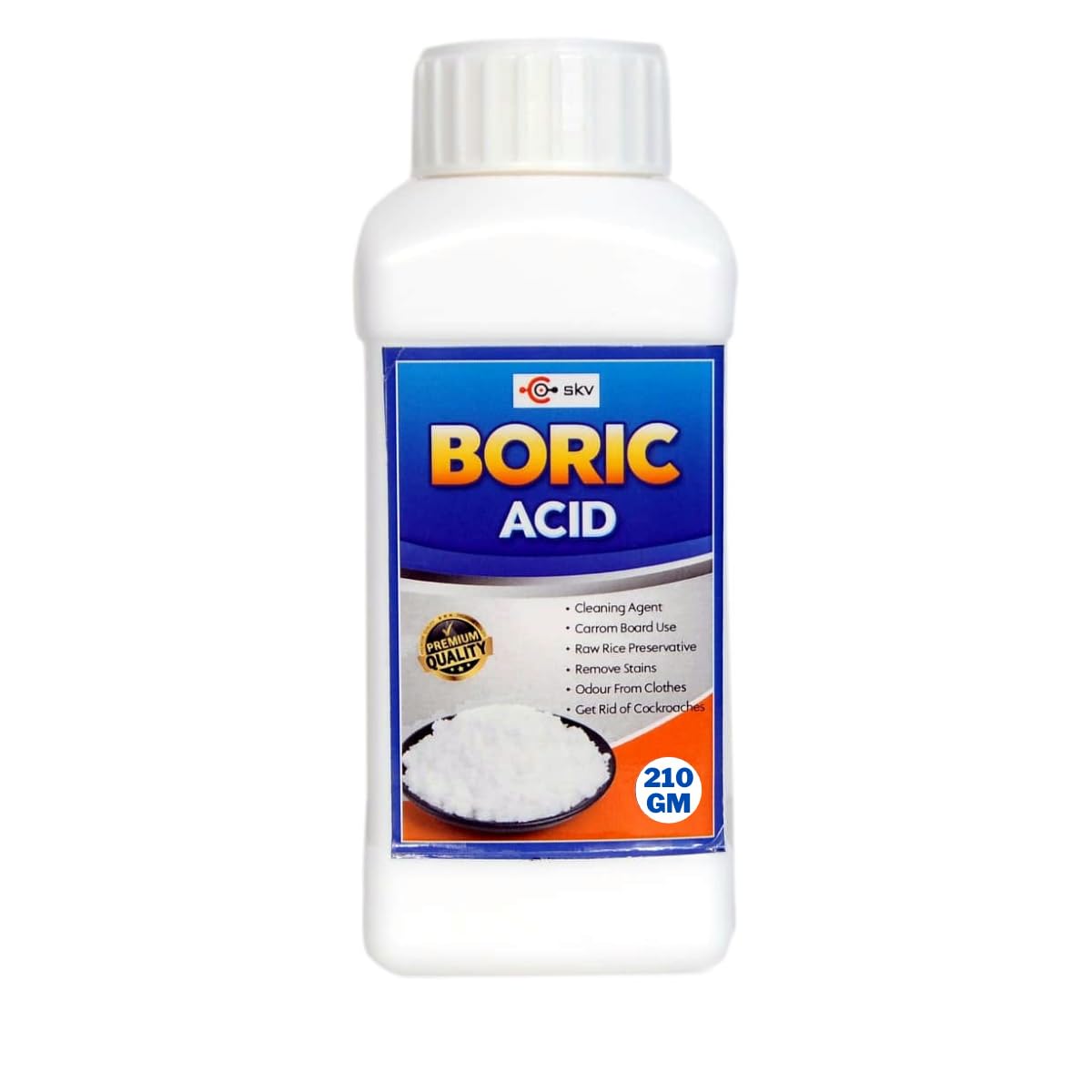 SKV Multi-Purpose Boric Acid Powder/Cockroaches Vanisher/Boric Acid Powder For Carrom Board Uses/Boric Acid Powder For Rice Preservation/210 Grams (B0CTFMLYWL) Amazon Price History, Amazon Price Tracker