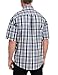 Carhartt Men's Standish Plaid Short Sleeve Shirt, Dark Cobalt Blue, Small