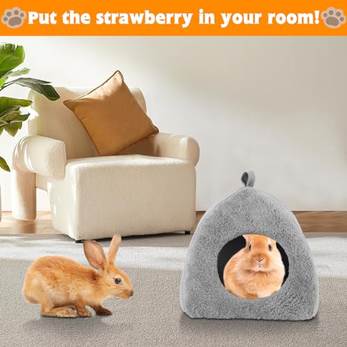 Image of BWOGUE Guinea Pig House Bed Cozy Hamster Cave Large Hideout for Dwarf Rabbits Hedgehog Bearded Dragon Winter Nest Hamster Cage Accessories