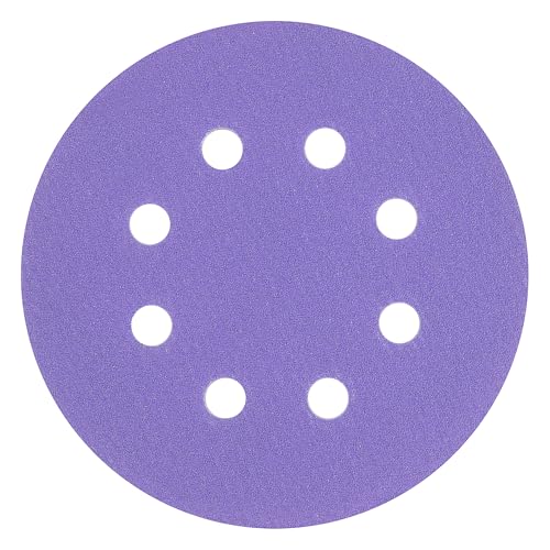 Trend Discos de lijado de 125 mm para lijadoras orbitales ROS aleatorias, grano 150, paquete de 10, película abrasiva antiobstrucción para madera y pintura, AB/125/150A
