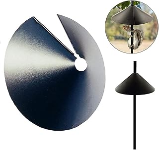Wrap Around Squirrel Baffle Universal Squirrel Proof Baffle Foldable Squirrel Guard Baffles Bird Feeder Station Protection Deter Squirrels Rodents Chipmunks (18 inch)