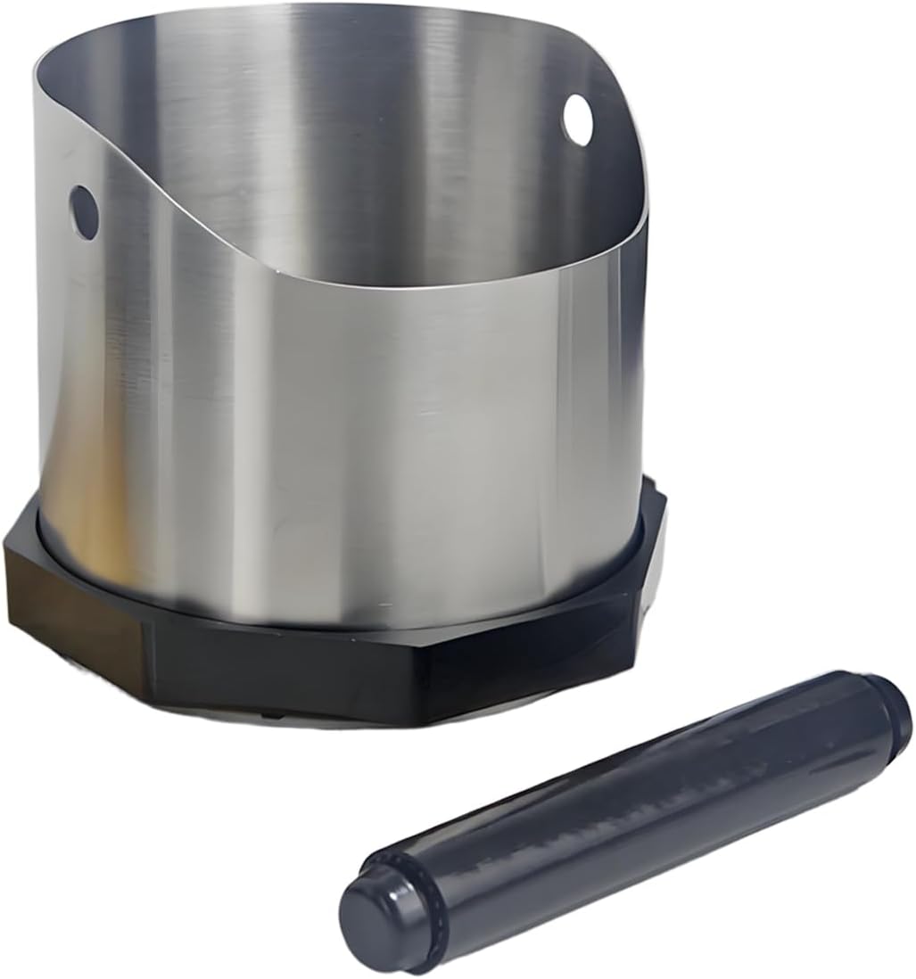 Espresso Knockbox, Container with Large Capacity and Non-Slip Base, 750 ml Coffee Grounds Waste Container for Espresso - For Home, Office, Hotel, Cafe, Restaurant