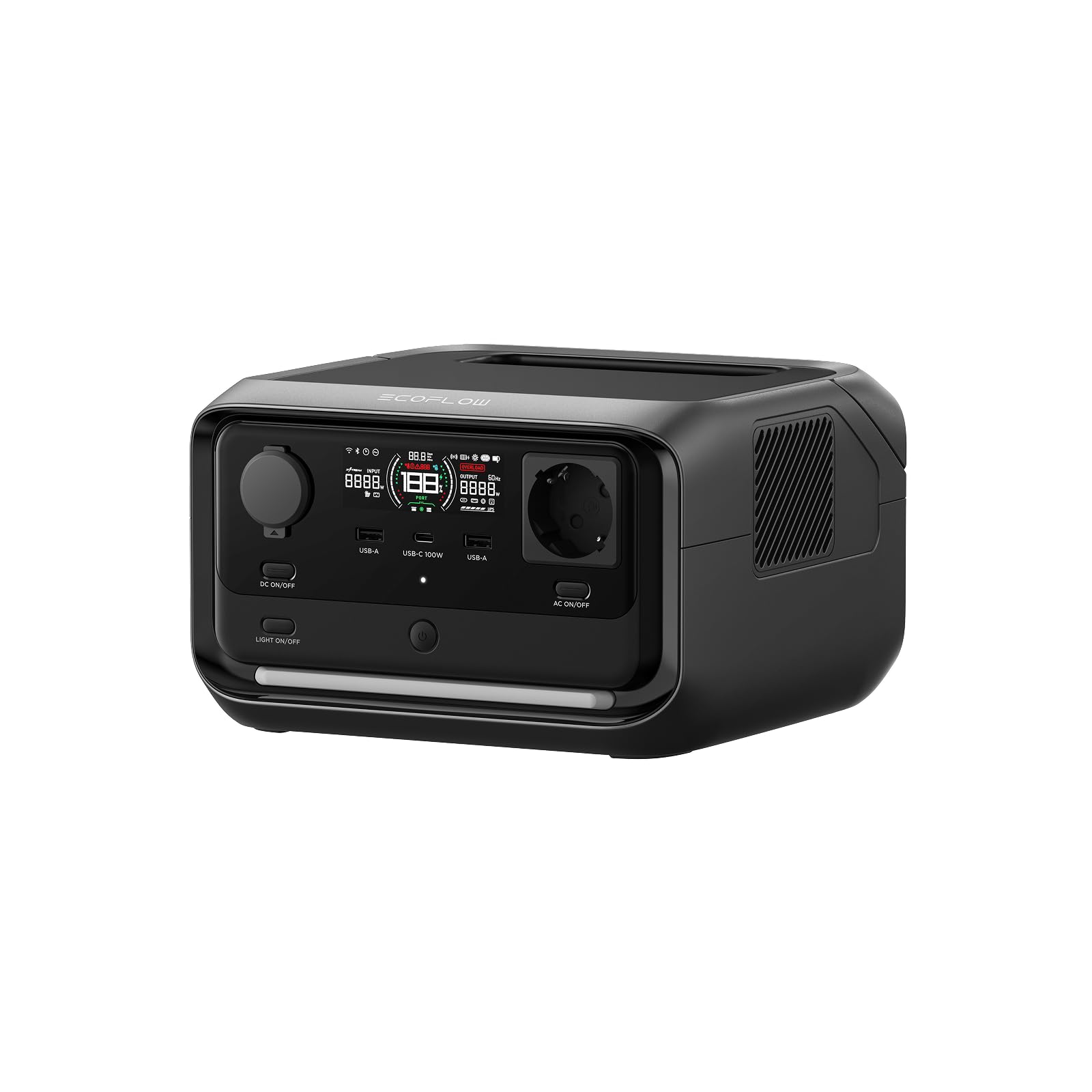 EF EcoFlow RIVER 3 Plus Station électrique portable, batterie LFP 286Wh, sortie 1200W, - Guide 360