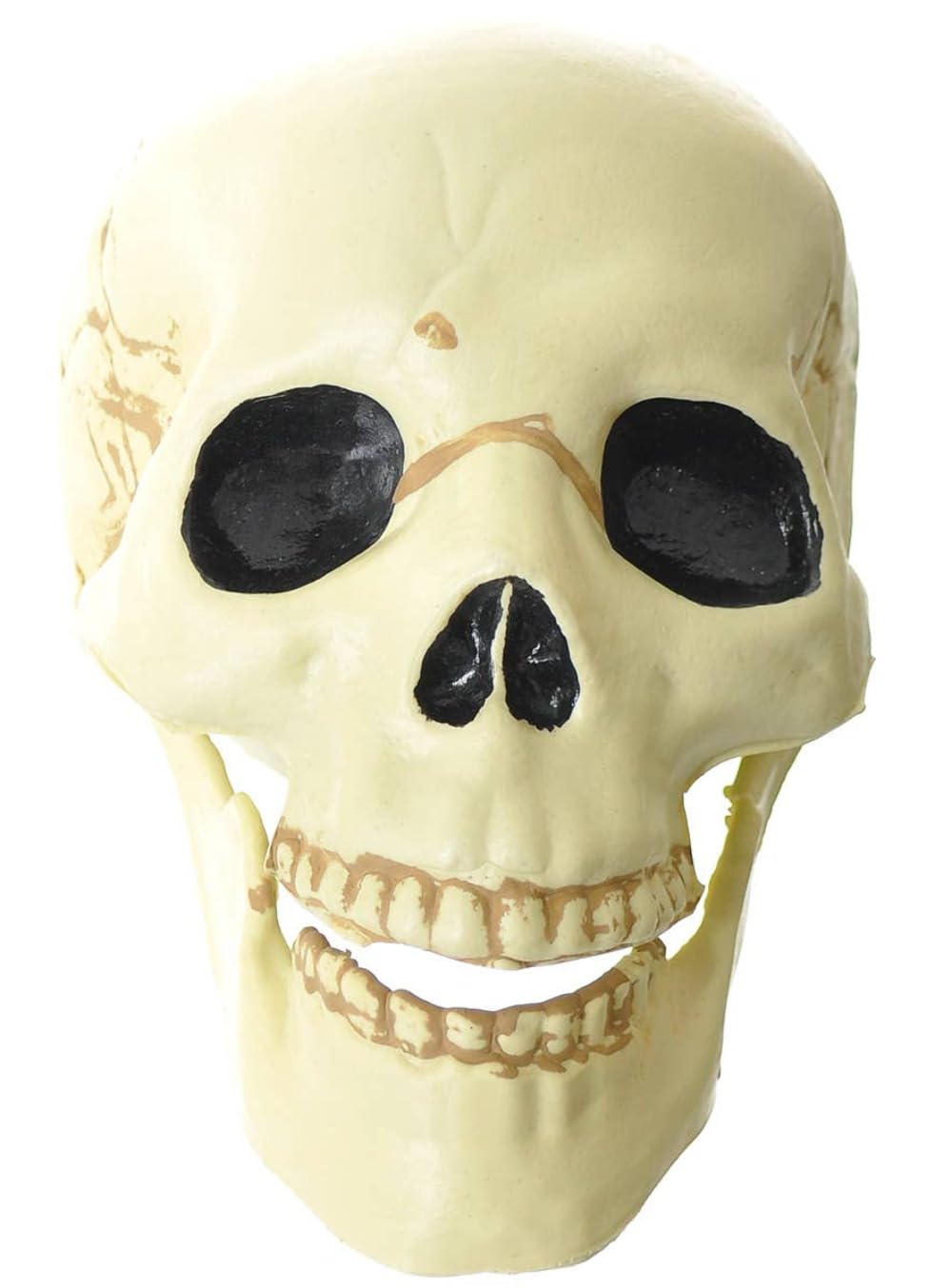 Tête de mort en plastique amscan avec mâchoire mobile pour déco halloween