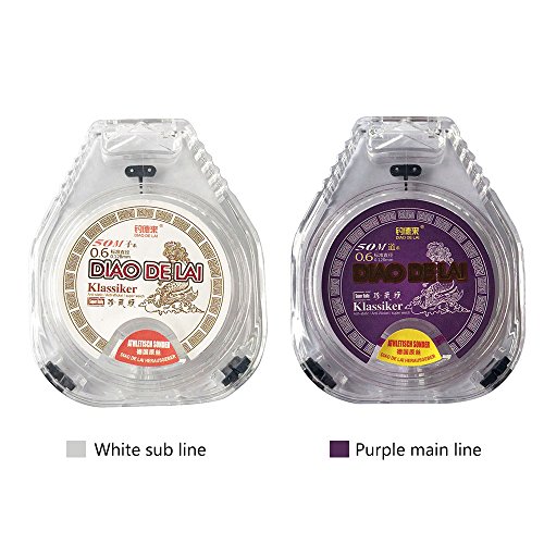 DECDEAL Linha de Pesca de 50 M Linha de Pesca Monofilamento Abrasão Forte Nylon Pesca Sub Main Line