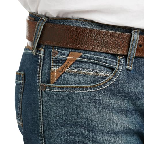 Image of ARIAT Grafton M8 Modern TekStretch Sebastian Slim Leg Men's Jeans 10039625, Dark Blue, 28
