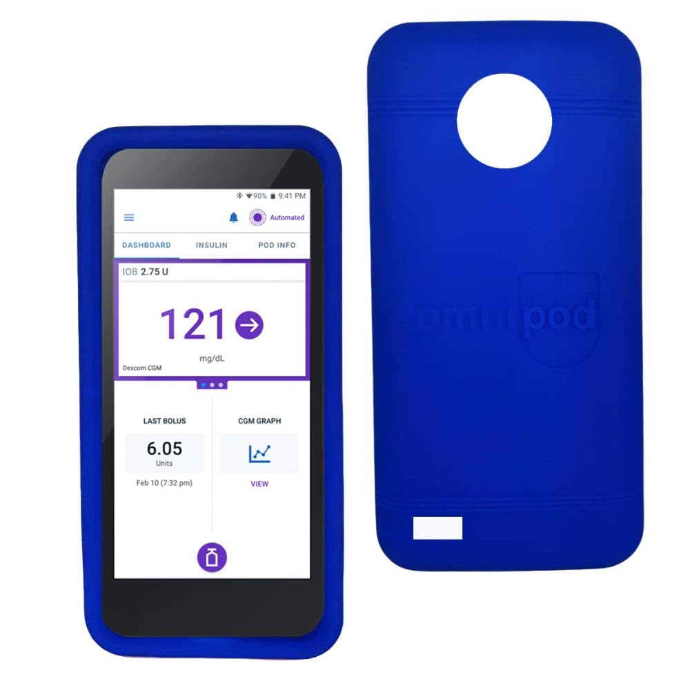 Omnipod 5 Gel Skin Case- Soft Silicone Cover Designed to Protect The Omnipod 5 Device (Blue)…