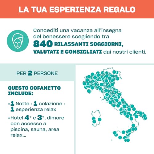 Smartbox - Entspannende Geschenkbox - Geschenkidee für das Paar - Eine Nacht mit Frühstück und entspannender Klammer für 2 Personen