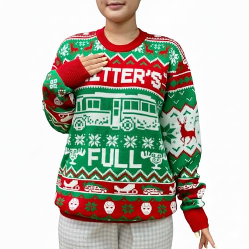 InterStellux Christmas Ugly Christmas Sweater - Christmas Ugly Christmas Sweaters for Women 2025 - Christmas Movie Ugly Xmas Sweater - Gifts for Christmas (S)