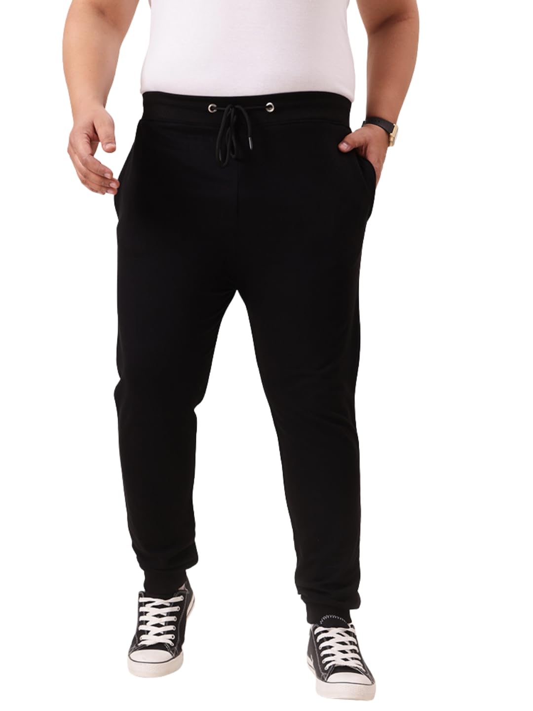 Men Plus Size Cotton Jogger Track Pant Regular Fit Gym Wear 3XL-9XL-picture-21