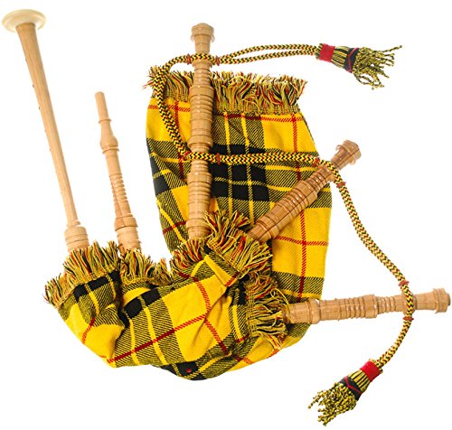 Kids Bagpipe Miniature Playable Bagpipe with Reed In Reed in MacLeod of Lewis Tartan