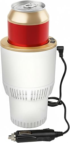 Enfriador de vasos de automóvil 2 en 1, con control inteligente de temperatura, soporte para taza de café de viaje, soporte inteligente para vasos