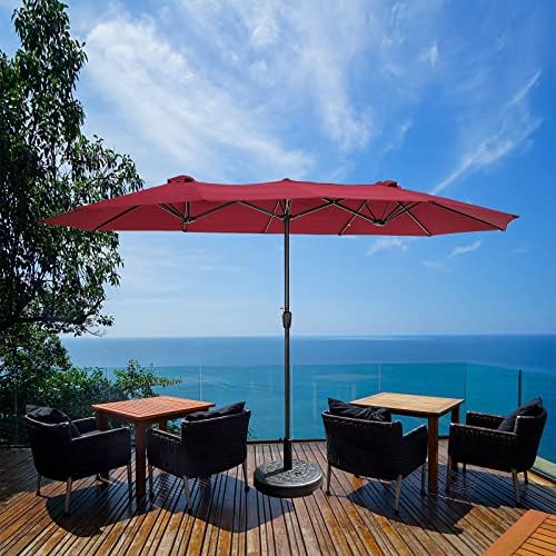 BILEK 15x9ft Large DoubleSided Rectangular Outdoor Steel