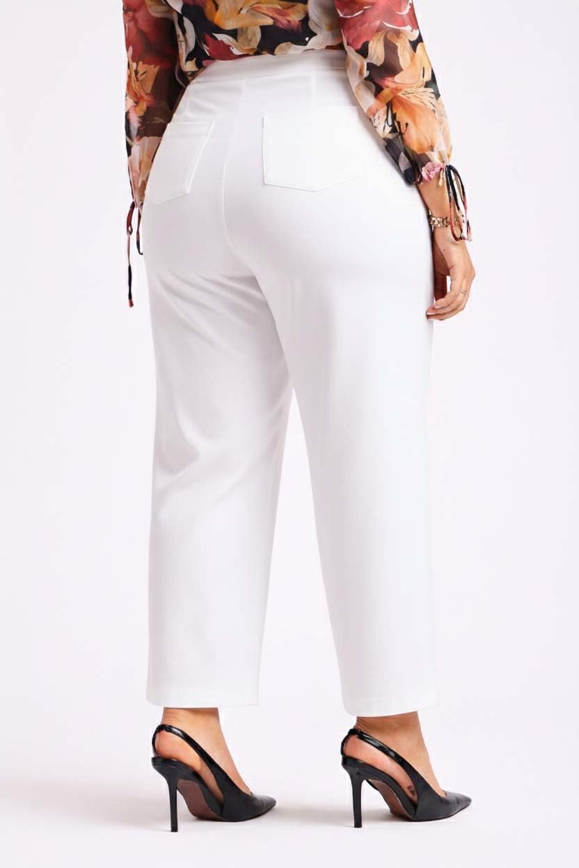 KOTTY Pantaloni formali da donna a vita alta, vestibilità dritta, per ufficio e abbigliamento casual