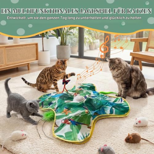 Katzenspielzeug, 2026 Neu Katzenspielzeug Selbstbeschäftigung, Interaktives Katzenspielzeug Elektrisch, Intelligenzspielzeug für Katzen, Wohnungskatzen – Bild 4