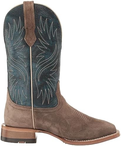 ARIAT Men's Circuit Rockridge Western Boot, Smokey Roughout/Ocean Blue, 10.5 Wide | Image 5